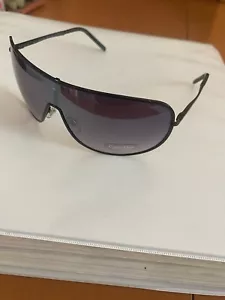 Calvin Klein Men's Sunglasses Black Metal Full Rim Shield Frame R120S 001 - Picture 1 of 13