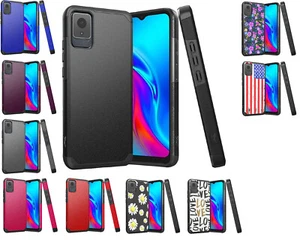 Tempered Glass / Tough Shockproof Hybrid Cover Phone Case For TCL K11 T432W - Picture 1 of 50