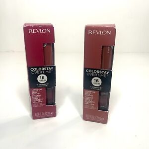 Revlon ColorStay Overtime 16-HR Liquid Lip Color & Topcoat - Pick Your Shade