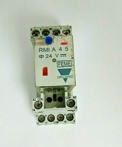 CARLO GAVAZZI RMI A 4 5 RELAY W/ ES15/4 SOCKET - Picture 1 of 6