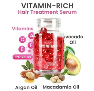 Hair Treatment Serum Vitamin-Rich Capsules Repair Damaged Oil - Picture 1 of 3