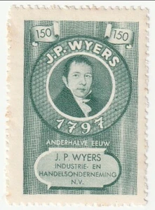 Netherlands - J. P. Wyers 150th Anniversary label 1947(M) - Picture 1 of 1
