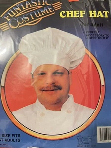 Chef Hat Costume Accessory white in color NEW - Picture 1 of 5