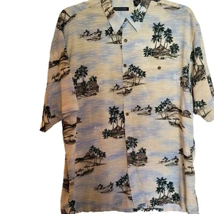 Vintage Pierre Cardin Herren Hawaiianisches Shirt kurzärmelig Größe XL RAYON - Bild 1 von 10