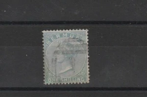 Bermudas 1865-73 Victoria Yvert N 5 One Val Usado MF18464 - Imagen 1 de 1