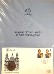 Álbum de invitación de boda princesa Diana y príncipe Carlos 23 páginas - Imagen 1 de 11