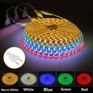 LED Strip 1m/5m/10m/20m white red blue green outdoor 220v Christmas decorations - Picture 1 of 17