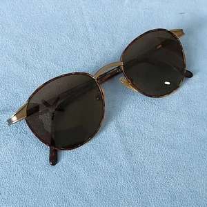 Cambridge Vintage Sunglasses Round Copper Frame Polarized Tortoiseshell Unisex - Picture 1 of 19