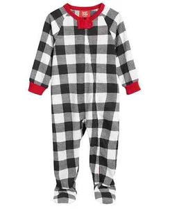 Family Pajamas Baby Unisex One-Piece Pajama, Buffalo Check, 24 Months / 24M - Picture 1 of 1