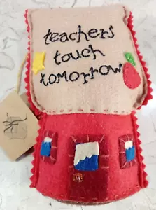 "Teachers Touch Tomorrow" Natural Life Robbin Rawlings Felt Pellet-filled 5" - Picture 1 of 6