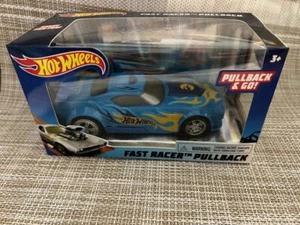 Hot Wheels Fast Racer Pullback schneller Fisch blau - Bild 1 von 1