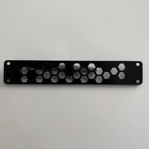 10" Zoll Mini Rack Leermodul - 3D gedruckt in robustem PETG schwarz - Bild 1 von 4