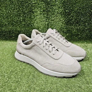 Peter Millar Wayfare Runner Light Grey Suede Comfort Sneakers Mens 12 M  - Picture 1 of 10