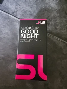 (1) NEW Lighting Science Good Night LED Bulb FG-02263 Sleep Aid - Picture 1 of 5