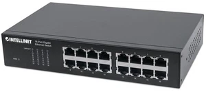 Intellinet 16-Port Gigabit Ethernet Switch Desktop 19 Inch Rack Mount Black 5610 - Picture 1 of 6