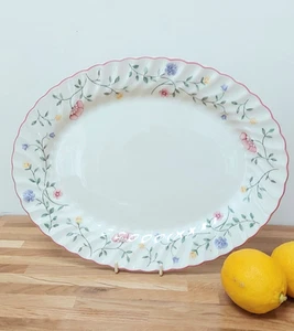 Johnson Brothers Pink Floral Vintage Summer Chintz Oval Serving Plate Platter - Picture 1 of 6