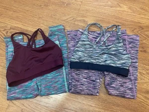 Girls Gym Workout Set Sports Bra (30) Pants 4T Set Cat & Jack / Athletic Works - Picture 1 of 14