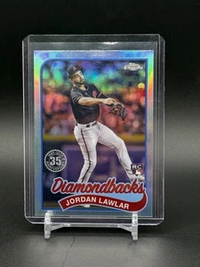 2024 Topps Chrome 1989 Refractor Baseball #89CB-14 Jordan Lawlar (RC) Rookie P2 - Picture 1 of 6
