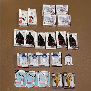 Lotto mini marchi Star Wars Stormtroopers Earth Vader r2-d2 Principessa Leia c3-PO - Foto 1 di 6