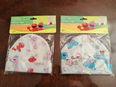 De colección Sesame Street Gorro Infantil Bebé Gorra Sombrero Lote 0M Zoe Elmo Galleta Monstruo Foto 1 de 4