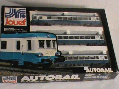 coffret HO JOUEF 02 8621 00/AUTORAIL EAD BLEU 3 ELEMENTS.EN BOITE/COMME NEUFI - Photo 1/4