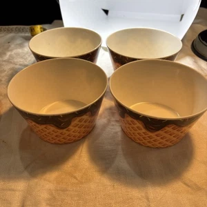 HUTZLER IcE CREMESCHALE Waffel 4er Set Melamin - Bild 1 von 8