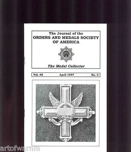 MEDAL COLLECTOR Vol 48 # 3 1997 ( OMSA Journal ) - Picture 1 of 1