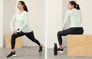 ATHLETA MOMENTUM SEAMLESS Thumbhole TOP, Glacier, Medium, NEU - Bild 1 von 5