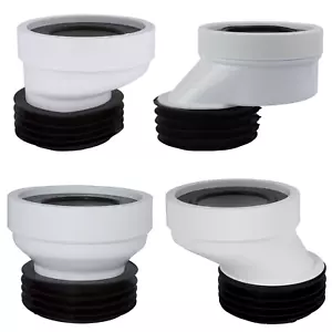 WC Anschluss Anschlussstutzen Toilette Abfluss Stutzen Rohr Exzentrisch Gerade - Bild 1 von 17