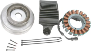 07-08 FLH FLT 50 amp CYCLE ELECTRIC ALTERNATOR KIT Made in U.S.A. - Foto 1 di 1