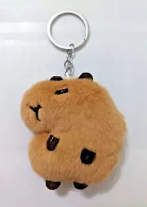 Capybara Cartoon Plush Pendant Bag Key Chain Keyring Key Chain Ring Doll Squeaky - Picture 1 of 3