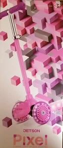 Jetson Pixel 3 Ruedas Patada Scooter Rosa LED Ruedas de Iluminación y Mazo Nuevo en Caja - Imagen 1 de 7