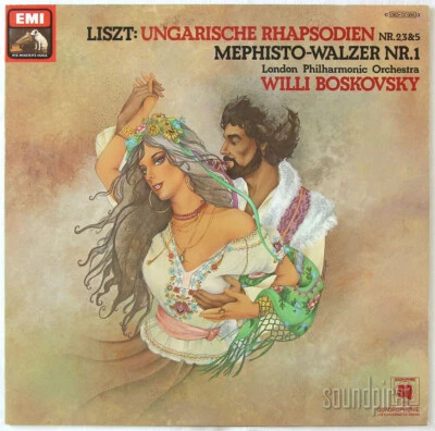 BOSKOVSKY LISZT HUNGARIAN RHAPSODIES 2,3,5 EMI GERMANY ED1 SQ QUADRAPHONIC LP NM - Image 1 of 3