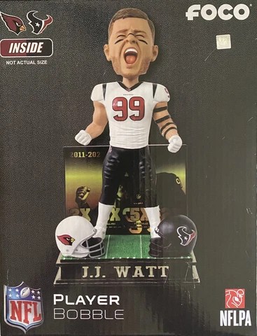 JJ Watt Houston Texans & Arizona Cardinals Retirement Bobblehead #/99 Cover
