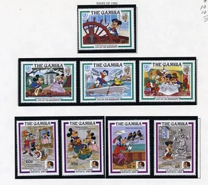 Gambia MNH 560-69 Disney Life on Mississippi Brothers Grimm BE332 - Picture 1 of 2