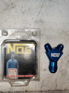NOS AN Fitting 17840NOS Y Fitting Blue -06AN Y-Fitting -08AN to -06AN - Bild 1 von 7
