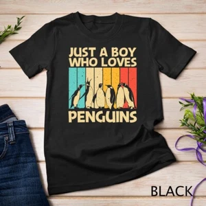 Camiseta unisex de diseño de pingüino para niños niños emperador pingüino amante de las aves - Imagen 1 de 15