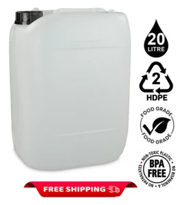 CONTENEDOR DE AGUA DE PLÁSTICO 20 L JERRYCAN JERRICAN V18 NUEVO - Imagen 1 de 4