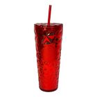 New 2023 Starbucks Holiday Winter Red Diamond Crystal Prism 24oz Cup Tumbler
