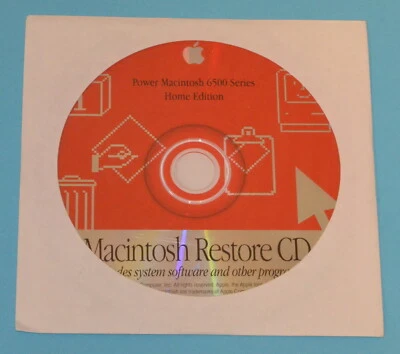 Apple PowerMac 6500 Series Home Edition Restore CD *Used* 691-1654A, MacOS 8 - Image 1 of 4