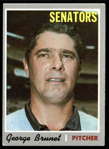 1970 Topps #328 George Brunet  VGEX-B111R3
