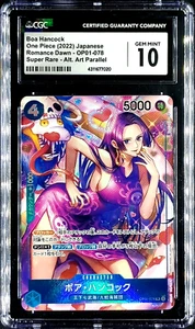 CGC 10 Gem Mint Boa Hancock OP01-078 Alt Art One Piece Card Japanese 2022 - Picture 1 of 2