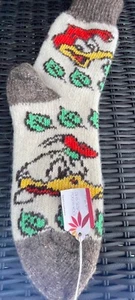 Calcetines Mujer, Calcetines Lana, Cálidos, Estampado Pájaro, Talla 9-10 - Imagen 1 de 4