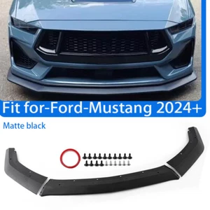 Alerón divisor de labios delantero exterior para automóvil para Ford Mustang S650 GT 2024 2025 negro - Imagen 1 de 12