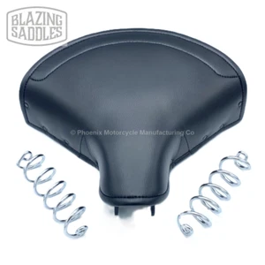 LYCETT SADDLE LARGE WITH FRONT FIXING FOR BSA A7 A10 1946-1954 WITH SPRINGS - Picture 1 of 6