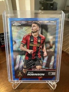 2023 Topps cromo MLS MILLAS ROBINSON BLUE WAVE ATLANTA UNITED 196/199 #179 - Imagen 1 de 3