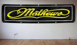Mathews Archery Banner 2X8 Ft Flag Hunting Bows Collectors Garage Man Cave Decor - Picture 1 of 2