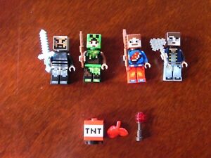 LEGO Minecraft #853609 Skin Pack RETIRED! 100% Complete - No Box!