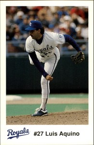 1991 Police Baseball Card #2 Luis Aquino