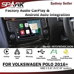 ENLACE ESPEJO RETROVISOR AUTOMÁTICO ANDROID INALÁMBRICO CARPLAY PARA VW POLO SIN USAR EN CAJA 2 II 5.8/6.5/8" 2016+ - Imagen 1 de 1